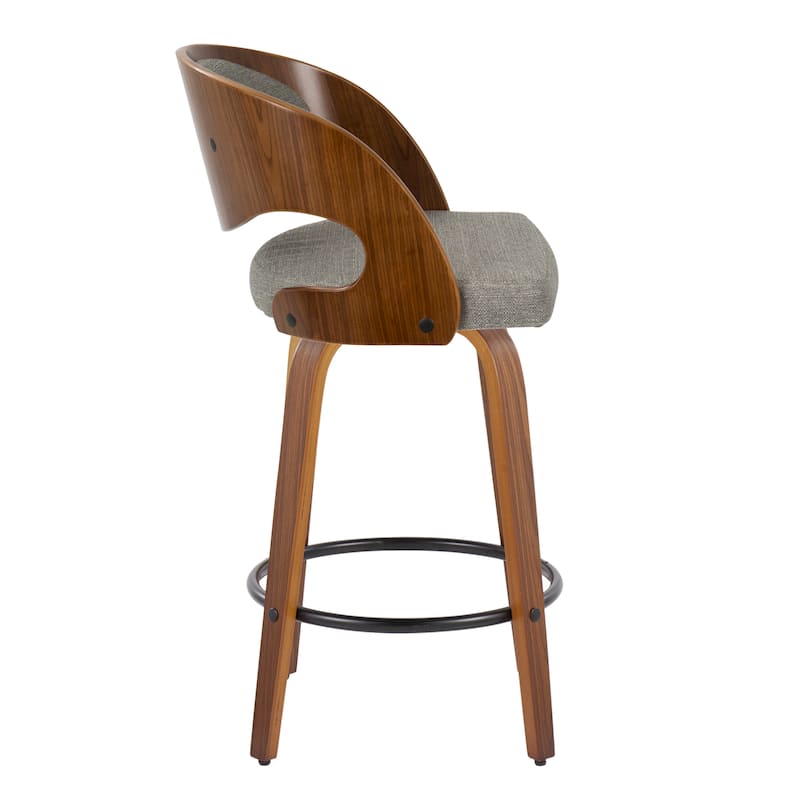 Carson Carrington Visby 26" FixedHeight Counter Stool with Bent Wood Legs (Set of 2) On Sale